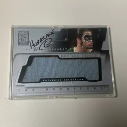 2002 Fleer WWF All Access - Off the Mat The Hurricane (AU, MEM, RC) Auto Relic - Image 1