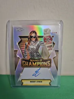 2026 WWE Topps Chrome Becky Lynch Marks Of Champions ON CARD AUTO - Image 1