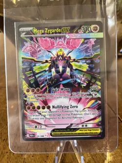 Pokemon Mega Zygarde EX Full Art Holo Rare Card 120/088 310 HP Gaia Wave EX - Image 1