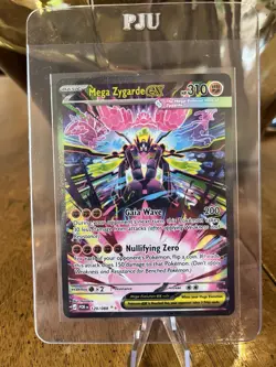 Pokemon Mega Zygarde EX Full Art Holo Rare Card 120/088 310 HP Gaia Wave EX - Image 5