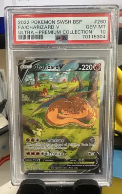 Charizard V SWSH260 SWSH: Sword & Shield Promo Cards Holo PSA 10 - Image 1
