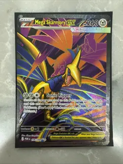 Pokemon Mega Skarmory EX Full Art Ultra Rare Holo 106/088 260 HP English Card - Image 1
