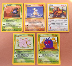 1st Edition Jungle WOTC Pokemon Lot - Of 5 Uncommon & Common Cards TCG - Image 2