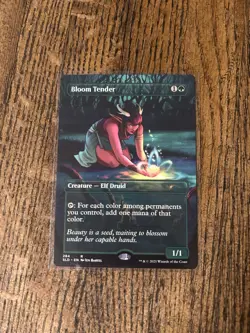 Magic: The Gathering Bloom Tender Secret Lair Drop Rare Borderless Creature Elf… - Image 1