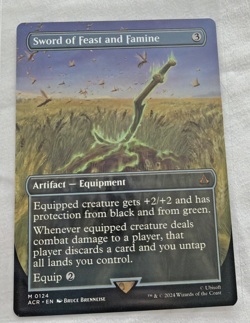 Sword of Feast and Famine Borderless ACR #0124 MTG Near Mint Magic The Gathering - Image 1