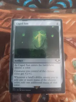 Caged Sun 231 Rare Universes Beyond: Warhammer 40,000 Magic: The Gathering NM - Image 1