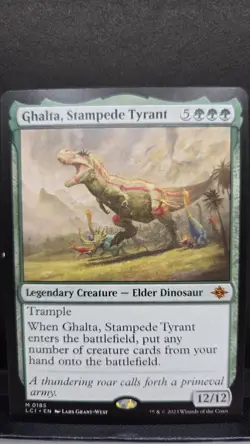 MTG NM Ghalta, Stampede Tyrant The Lost Caverns of Ixalan 0185 Regular Promo - Image 1