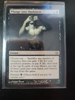 Plunge into Darkness Fifth Dawn Regular Magic Mtg Magic - Image 1