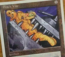 X 1 Black Vise NM-M 1995 Fourth Edition Black Vise MTG Magic The Gathering - Image 1