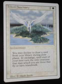 Island Sanctuary Revised Edition LP Lightly Played MTG Magic the Gathering - Image 1