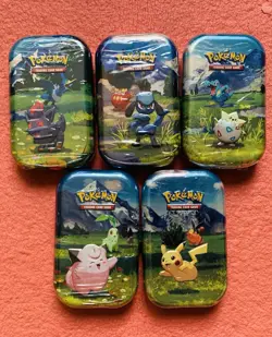 LOT OF ALL 5 SEALED ✅ Pokemon TCG Ascended Heroes MINI TINS Brand New! - Image 1