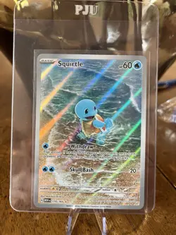Pokemon Squirtle 170/165 Scarlet & Violet 151 Illustration Rare Full Art Holo - Image 3