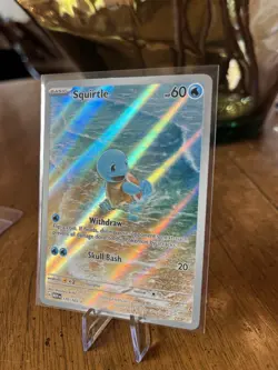 Pokemon Squirtle 170/165 Scarlet & Violet 151 Illustration Rare Full Art Holo - Image 5