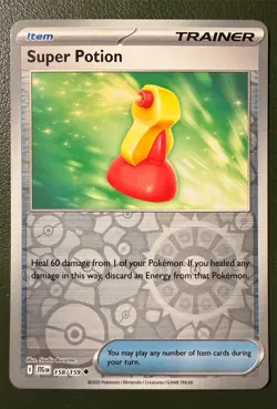 Pokemon TCG Super Potion 158/159 Journey Together SV9 Reverse Holo NM - Image 1