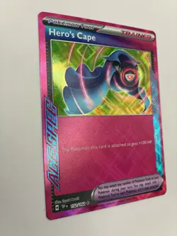 2024 Pokemon Temporal Forces 152/162 Hero’s Cape Trainer Holo - Image 4