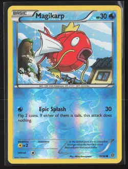 Magikarp 19/98 Common Ancient Origins Pokemon Reverse Holo Near Mint - Image 1