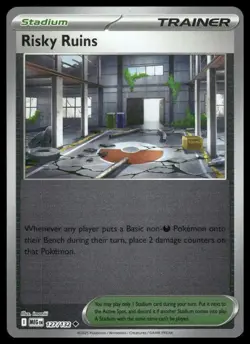 Pokemon ME01: Mega Evolution #127/132 Risky Ruins HOLO - Image 1
