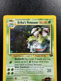 Erika's Venusaur Holo Unlimited 2000 Pokemon Gym Challenge 4/132 LP - Image 4