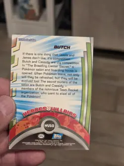 Topps Pokemon Tv Animation Series Heroes And Villains Butch Hv10 NM - Image 2
