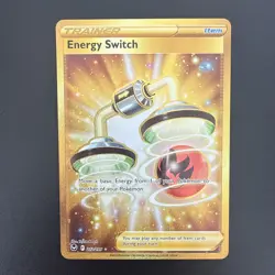 Pokemon Card - Energy Switch 212/195 - Silver Tempest - Gold Rare - Image 1