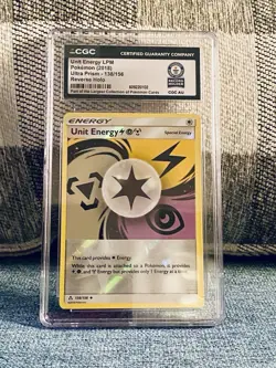 Pokemon Card Unit Energy LPM #138 Ultra Prism CGC GUINNESS WORLD RECORD 1/1 - Image 1