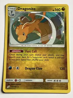 Dragonite 119 / 181 Pokemon Sun & Moon Team Up 2019 Near Mint Holo Rare - Image 4