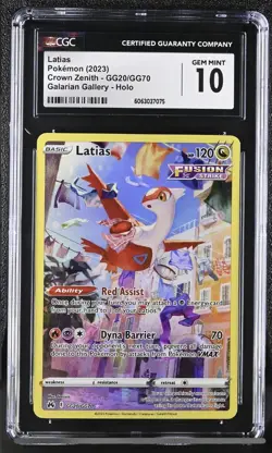 Latias GG20/GG70 Holo - CGC Gem Mint 10 - Crown Zenith - Pokemon TCG 2023 - Image 1