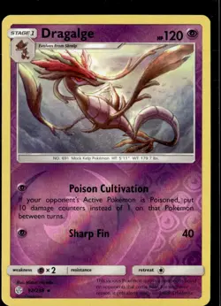 Pokemon Dragalge 92/236 Cosmic Eclipse Reverse Holo Rare - Image 1