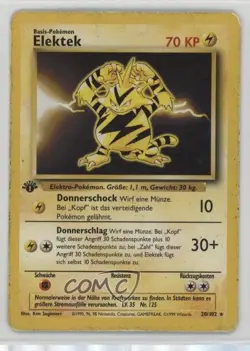 Electabuzz German Pokemon Base Set #20 1999 - Image 1