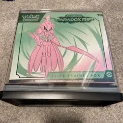 Pokemon TCG: Scarlet & Violet Paradox Rift ETB Sealed In Acrylic Case 820650854163 - Image 1