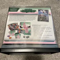 Pokemon TCG: Scarlet & Violet Paradox Rift ETB Sealed In Acrylic Case 820650854163 - Image 2