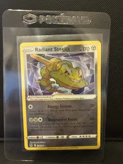 Radiant Steelix 124/196 Radiant Rare Lost Origin Pokemon Near Mint - Image 1