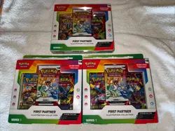 3x Pokemon TCG First Partners Illustration Collection Series One Factory Sealed - Image 2
