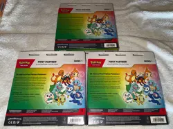 3x Pokemon TCG First Partners Illustration Collection Series One Factory Sealed - Image 3