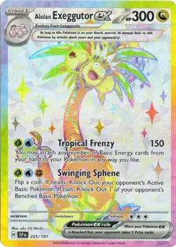 Alolan Exeggutor ex 225/191 Ultra Rare Surging Sparks Pokemon Holo Near Mint - Image 1