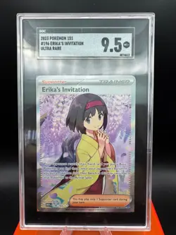 ERIKA'S INVITATION 203/165 SGC 9.5 MT+ SPECIAL ILLUSTRATION RARE POKEMON 151 - Image 1