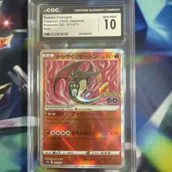 Radiant Charizard CGC GEM MINT 10 - Pokemon Go HOLO - Image 1