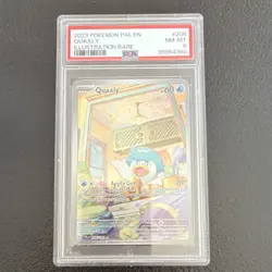 Pokemon Quaxly 206/193 Sv02: Paldea Evolved Illustration Rare Holo PSA 8 - Image 1