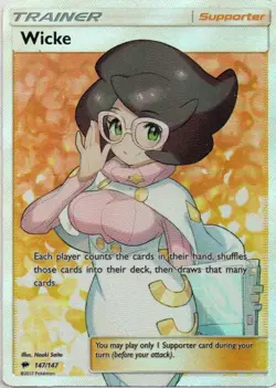 Pokemon: SM - Burning Shadows: Holofoil Wicke (Full Art): LP Condition - Image 1
