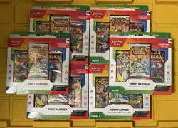 Pokemon TCG First Partner Illustration Collection Series 1 Lot of 6 - Sealed - Image 1