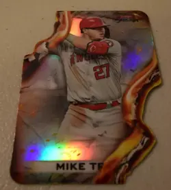 2021 Bowman's Best Mike Trout Heat Wave #HW-10 Angels - Image 1