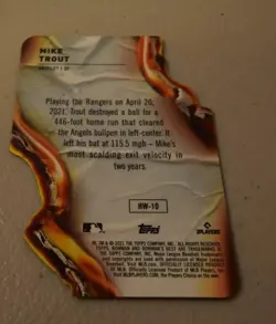 2021 Bowman's Best Mike Trout Heat Wave #HW-10 Angels - Image 2