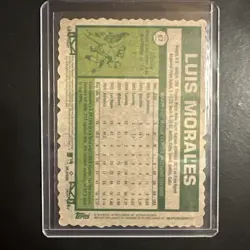 2026 Topps Heritage Baseball SP Luis Morales # 67 RC Deckle Cut Athletics - Image 2