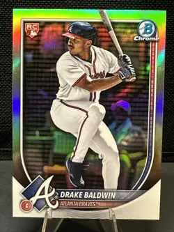 2025 Bowman Chrome Drake Baldwin #75 SP Rookie Red RC Variation (RC) - Image 1
