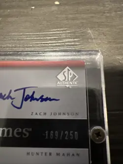 2004 SP Authentic Sign of the Times #ZJ/HM Zach Johnson Hunter Mahan Auto /250 - Image 3