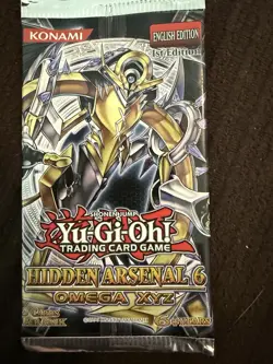 Yu-Gi-Oh! TCG Hidden Arsenal 6: Omega XYZ First Edition Booster Pack - Image 1
