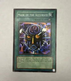 Yugioh Vintage Mask of The Accursed LON-019 - Image 1