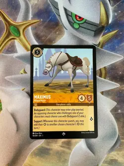 Disney Lorcana Maximus Palace Horse 10/204 Super Rare- Non Foil NM - Image 1