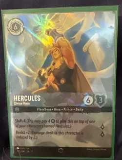 Disney Lorcana - Hercules Divine Hero - 215/204 - Enchanted - Image 1