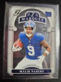 Malik Nabers-2024 Zenith Z Marquee RC #6 Giants - Image 1